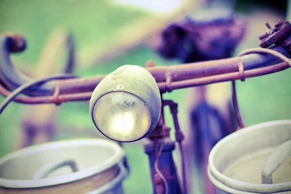 Bike of last century when the milkman delivered the milk in home — Stock Photo, Image