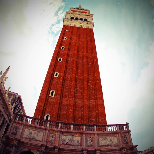 在威尼斯圣马可钟楼 — 图库照片