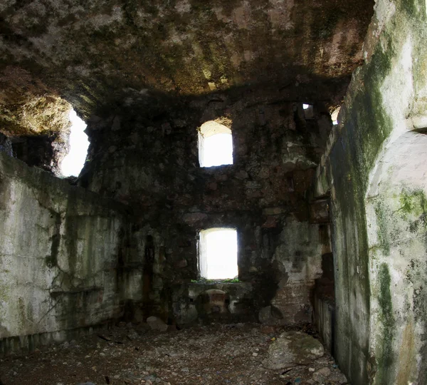 Interior of the great Fort Sommo used from the austro Hungarian — Stock Photo, Image