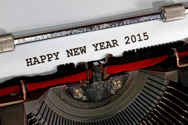Happy new year 2015 written with black ink — Stock Photo, Image