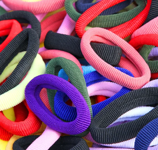 Rubber bands to decorate the hair of girls — Stock Photo, Image