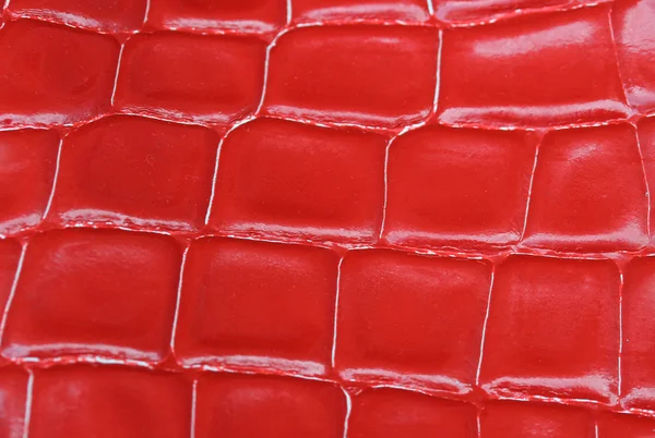 Rotes Leder in einem exklusiven italienischen Leder — Stockfoto