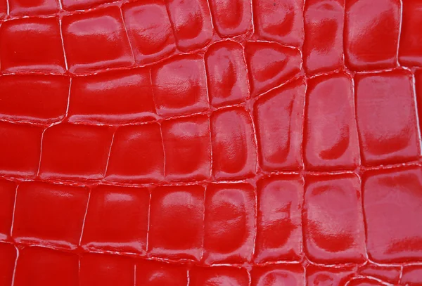 Abstract background red squares in leather — Stock Photo, Image