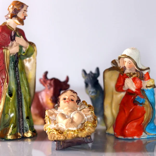 Holy Family in the tradition of Christmas — Stock Photo, Image