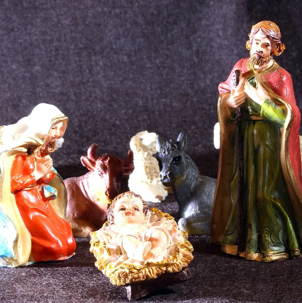 Holy Family in the tradition of Christmas — Stock Photo, Image