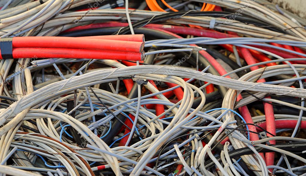 Copper wires go where in special waste landfill, recyclable ⬇ Stock
