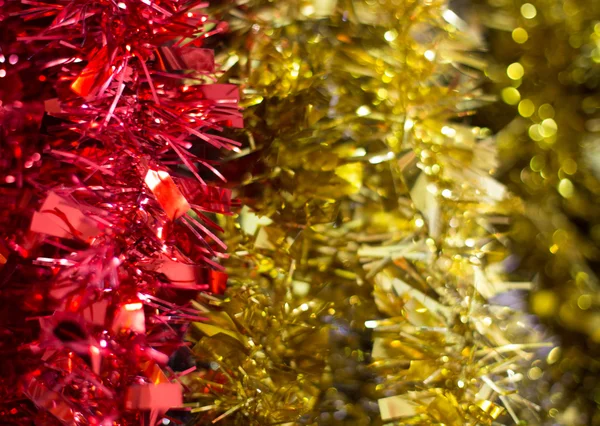 Decoração de cor vermelha e amarela para o dia de Natal — Fotografia de Stock