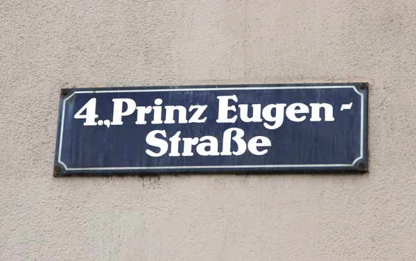 ウィーンの通りの名前の標識 — ストック写真