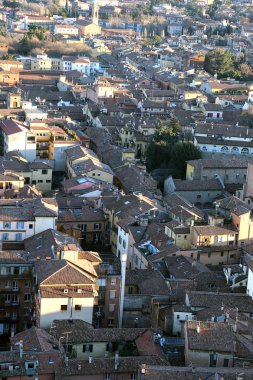 Bologna şehir Asinelli kuleden sayısı