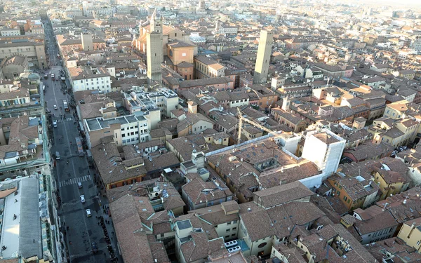 Vistas da cidade de Bolonha da Torre Asinelli — Fotografia de Stock