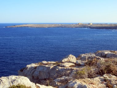İtalya Lampedusa adasının deniz