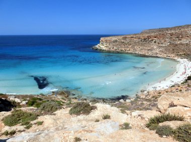 İnsanlar ve muhteşem deniz plaj