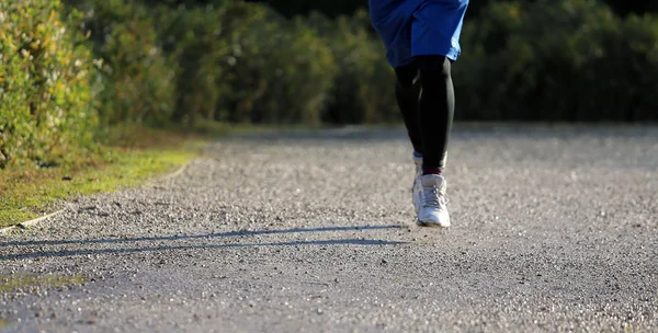 Young women during the cross country race — Stock Photo, Image