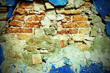 peeling duvar kapalı geliyor mavi renk ile bir