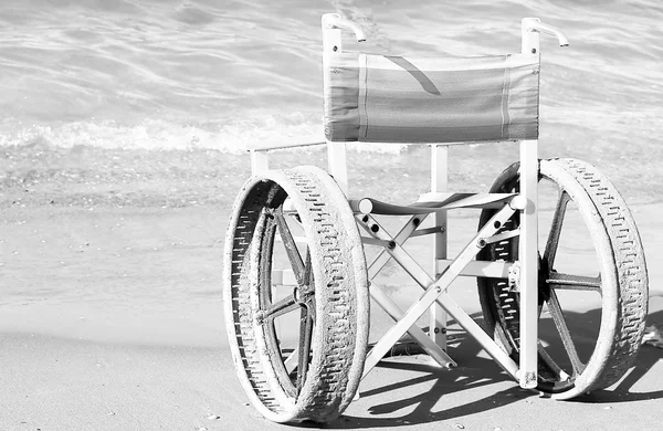 Engelliler için tekerlekli sandalye — Stok fotoğraf