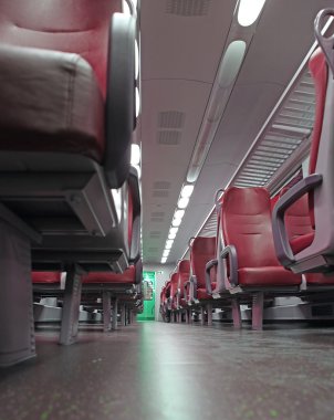Tren gezisi sırasında tamamen boş