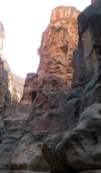 Πόλη της πέτρας στην Jordan στη Μέση Ανατολή — Φωτογραφία Αρχείου