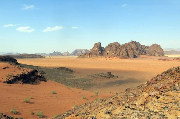 Góry na pustyni w Jordan — Zdjęcie stockowe