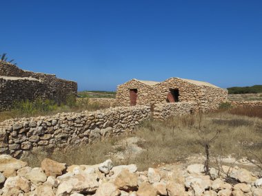 Taş Sicilya İtalya eski evler