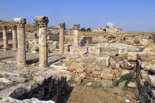 Bâtiments de la citadelle Amman au lieu historique national — Photo