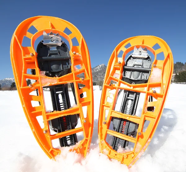 Modern snowshoes in the mountain — Stock Photo, Image