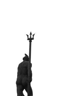 Bologna, İtalya, Trident Neptune çıplak heykeli