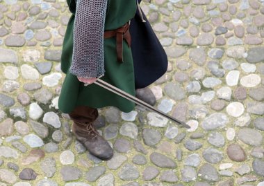 Avrupa kale Ortaçağ askerler