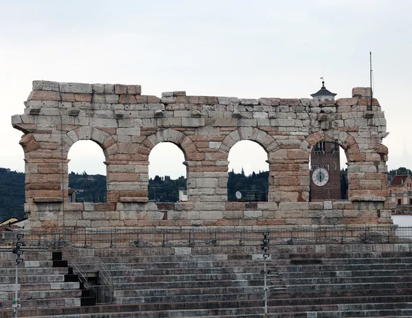 Detalj av utsidan av arenan i Verona City — Stockfoto