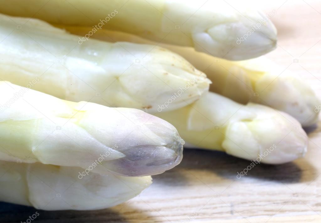 luscious mature white asparagus tips for sale from greengrocers 