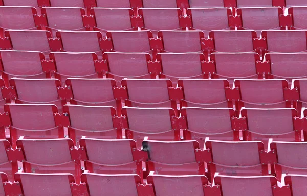 Empty chairs of iron before the musical concert — Stock Photo, Image