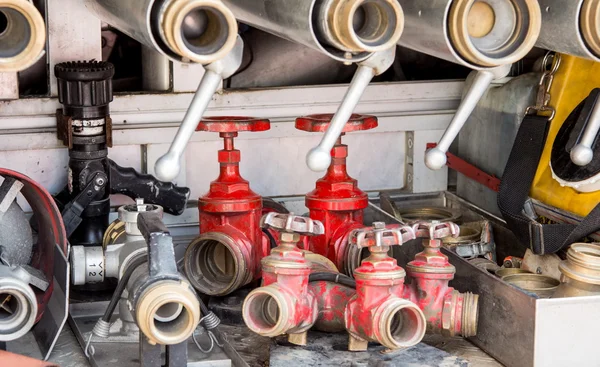 Ferramentas de bombeiros para disparar — Fotografia de Stock