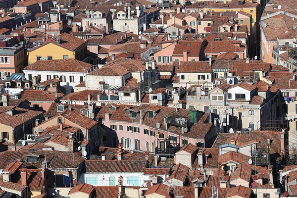 Roofs of houses in the european city — Stock Photo, Image