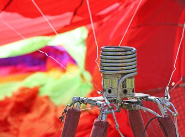 balonun içindeki hava ısıtmak için fırın