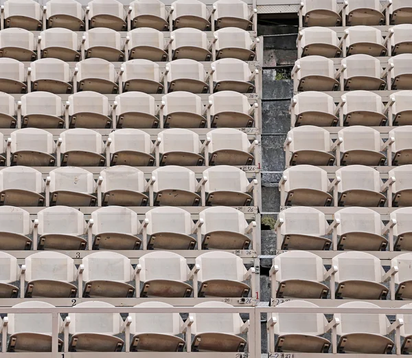 Empty seats in the stands before the event — Stock Photo, Image