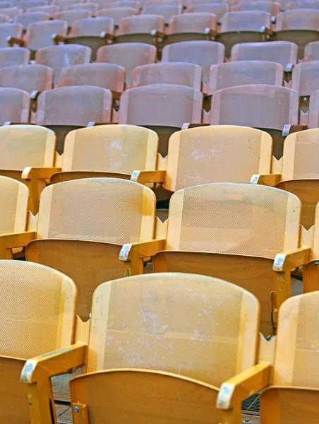 Empty seats in the stands before the event — Stock Photo, Image