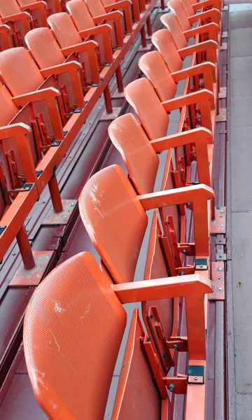 Empty chairs in the stadium before the show — Stock Photo, Image