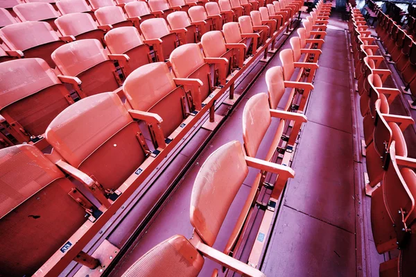 Empty seats in the stands before the event — Stock Photo, Image