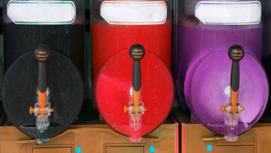 renkli tıraş buz barda distribütörü