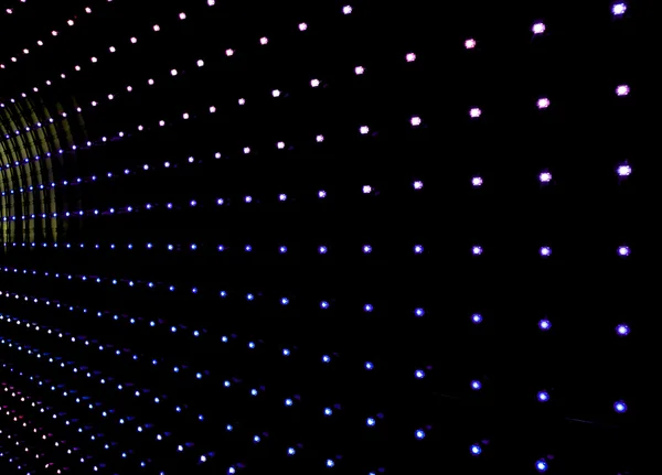 Abstrakter Hintergrund aus bunten LED-Lichtern — Stockfoto