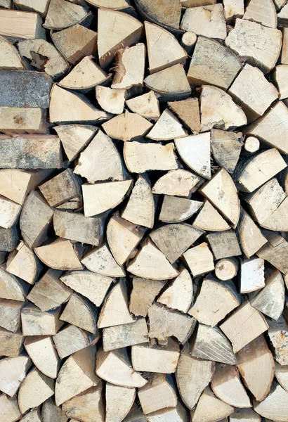 Pieces of wood for ecological heating — Stock Photo, Image