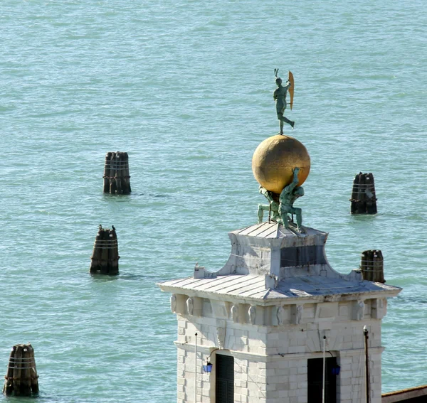 Venice Italy famous monument called Punta della Dogana — Stock fotografie