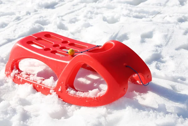 Trenó reb para jogar na neve no inverno — Fotografia de Stock