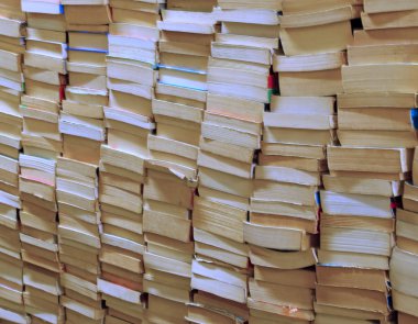 bir kitapçı Satılık tüm edebi türlerden kitaplar