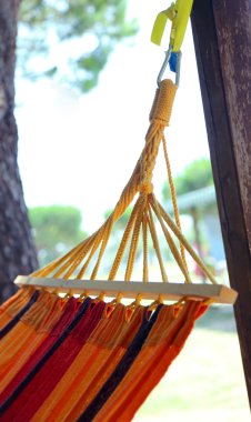 yaz tatil sırasında beldesinde dinlenmek için hamak