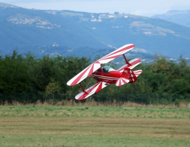 Thiene, Vicenza - İtalya. 26 Temmuz 2015: önemli hava göstermek cal