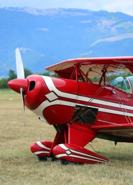 Thiene, Vicenza - Italy. 26th July, 2015: light aircraft for the