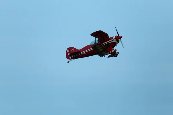 Thiene, Vicenza - Italia. 26 de julio de 2015: importante espectáculo aéreo cal — Foto de Stock