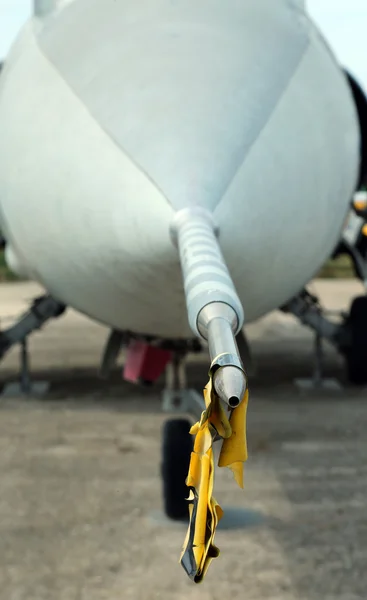 Sistema estático Pitot de aço no jato supersônico — Fotografia de Stock