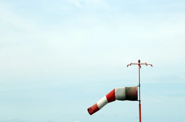 windsock to see the wind direction at the airport