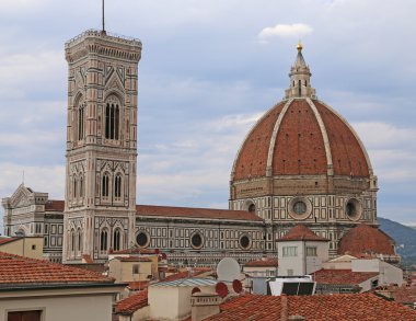 Floransa İtalya katedral ve bell için kubbe ile